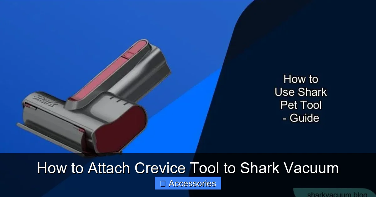 How to Attach Crevice Tool to Shark Vacuum