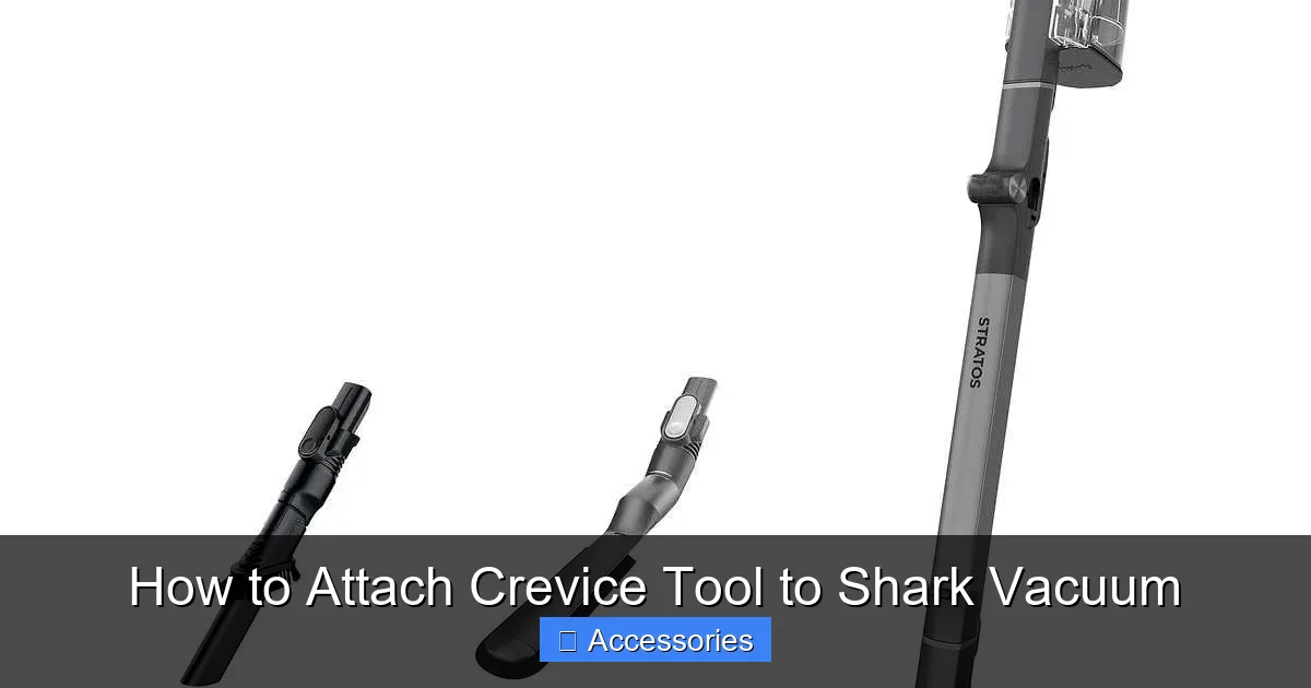 How to Attach Crevice Tool to Shark Vacuum