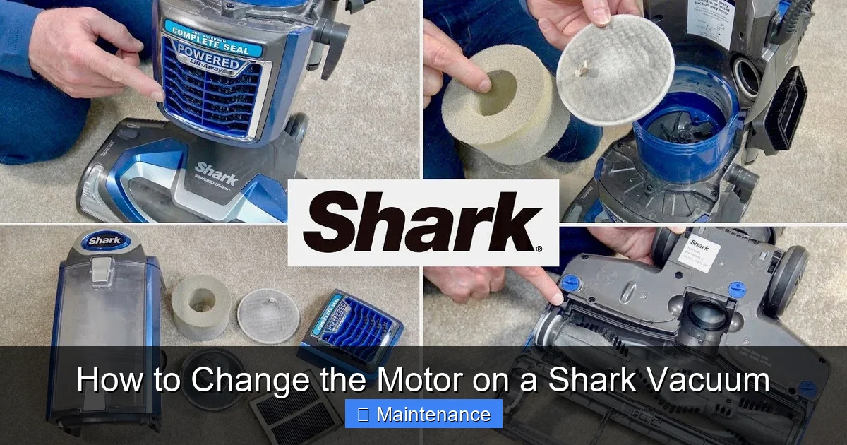 How to Change the Motor on a Shark Vacuum