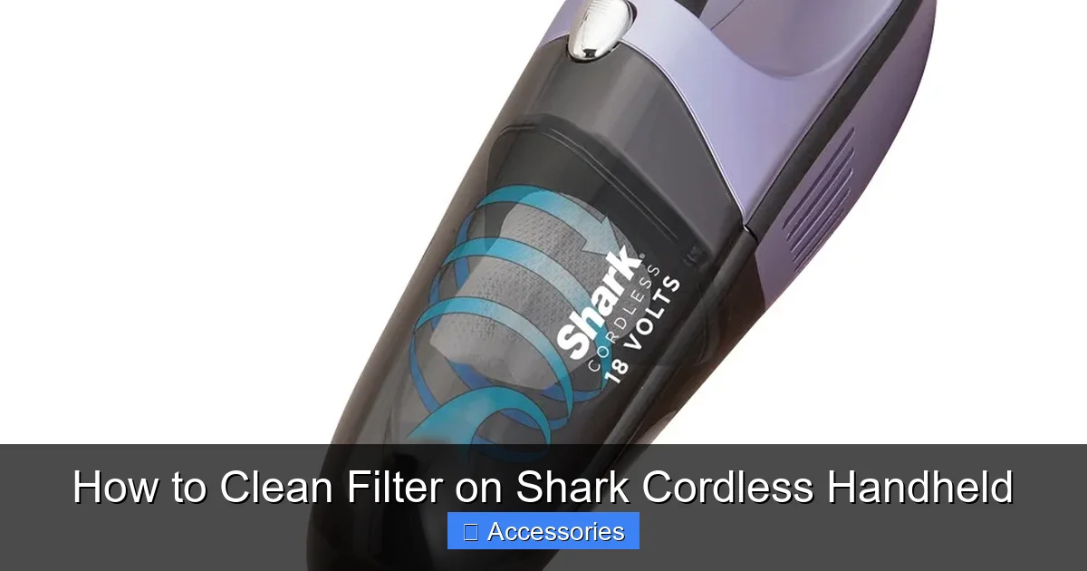 How to Clean Filter on Shark Cordless Handheld