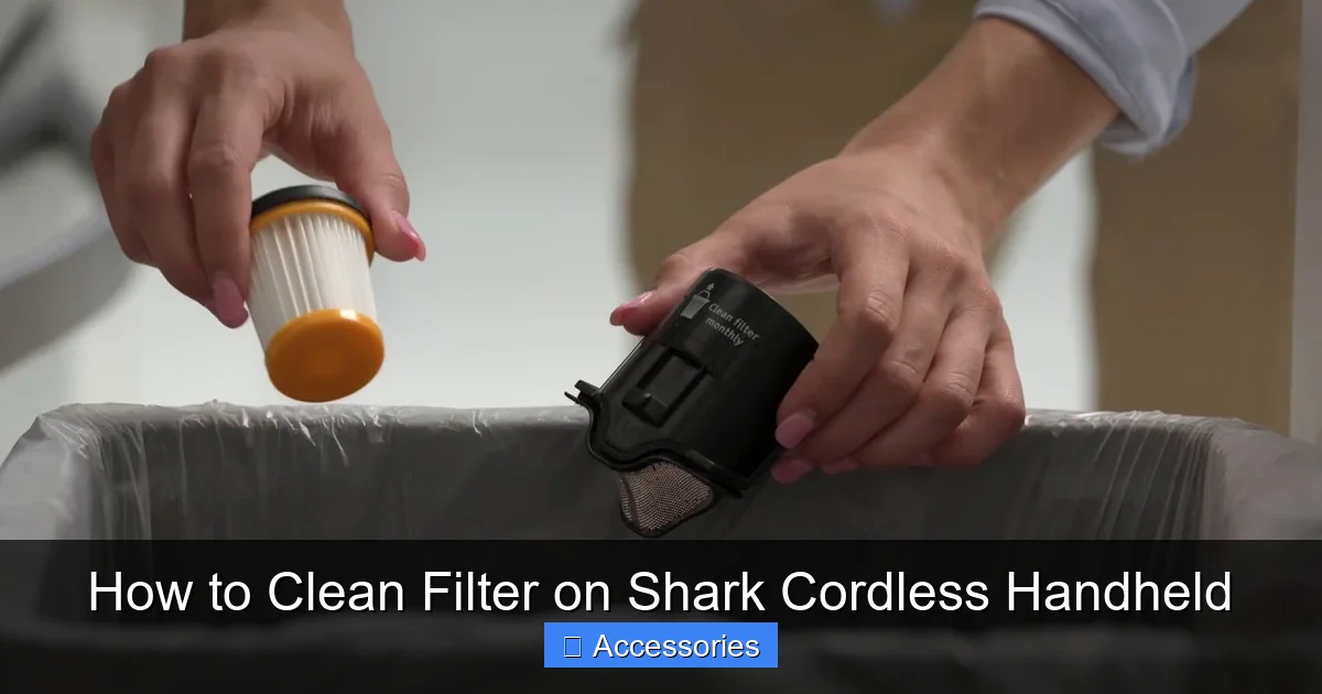 How to Clean Filter on Shark Cordless Handheld