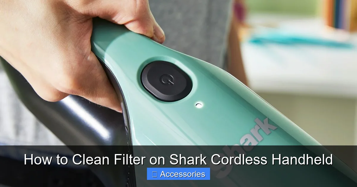 How to Clean Filter on Shark Cordless Handheld