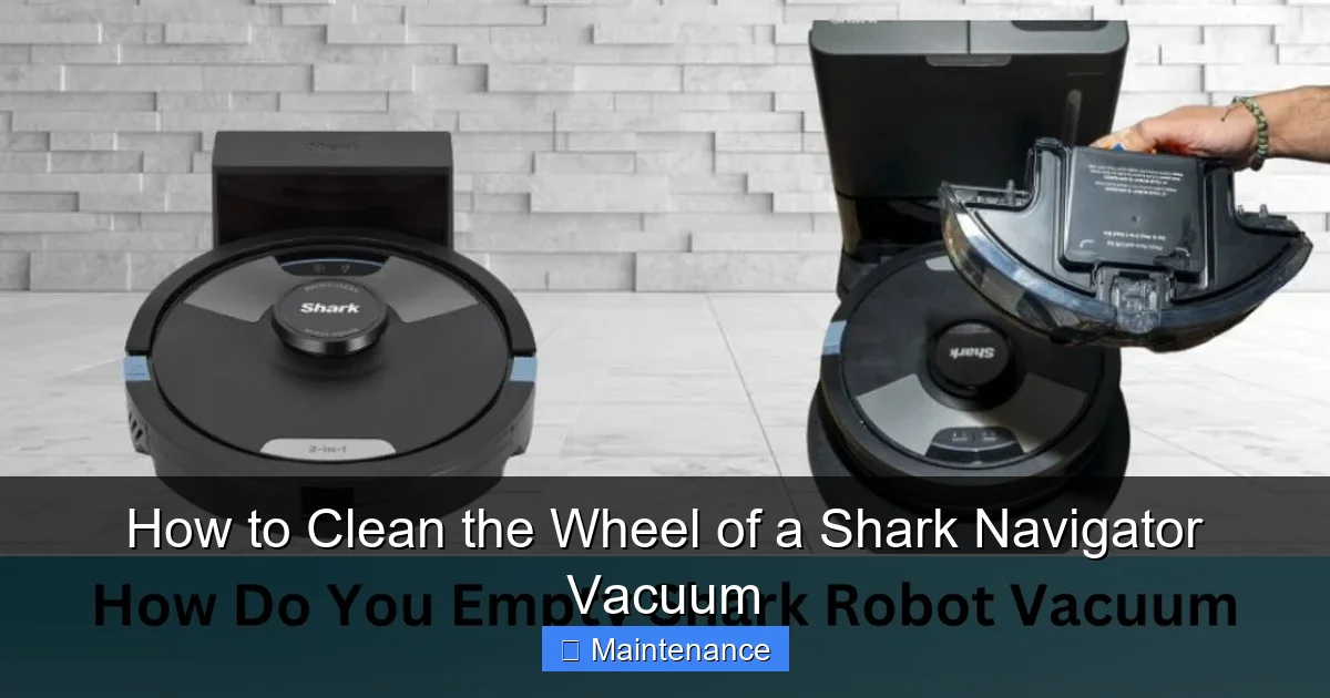 How to Clean the Wheel of a Shark Navigator Vacuum