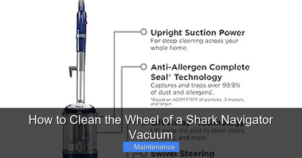 How to Clean the Wheel of a Shark Navigator Vacuum
