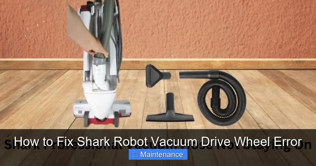 How to Fix Shark Robot Vacuum Drive Wheel Error