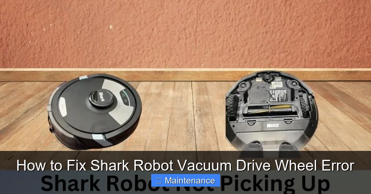 How to Fix Shark Robot Vacuum Drive Wheel Error