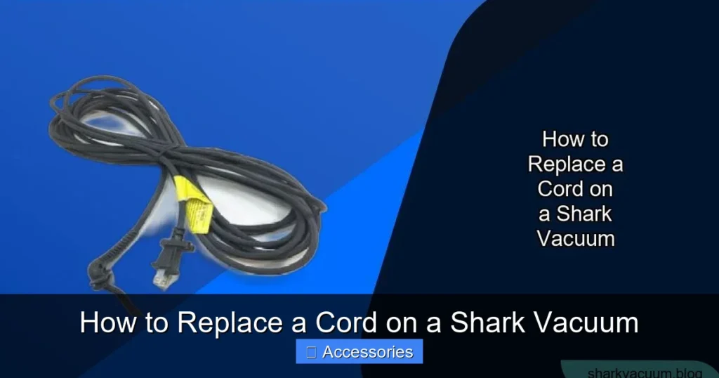 How to Replace a Cord on a Shark Vacuum
