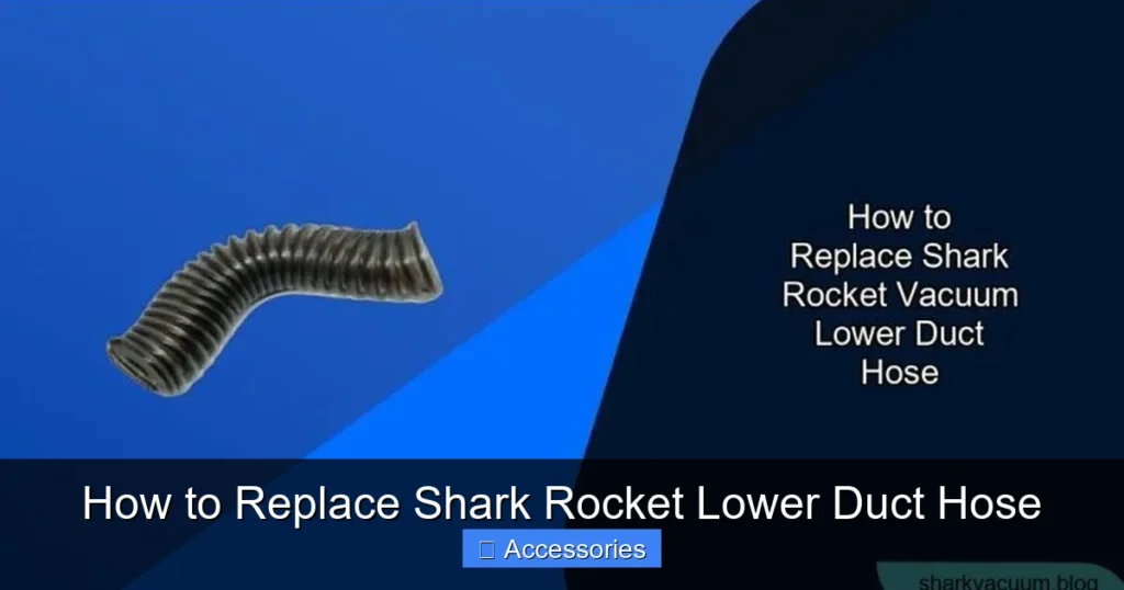 How to Replace Shark Rocket Lower Duct Hose