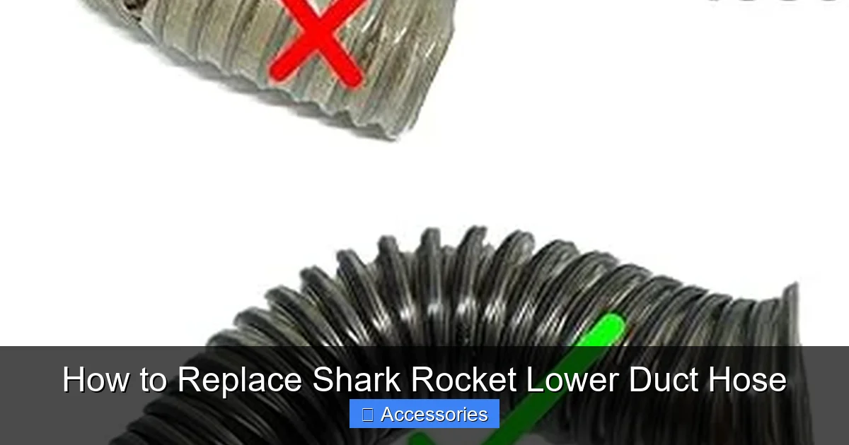 How to Replace Shark Rocket Lower Duct Hose