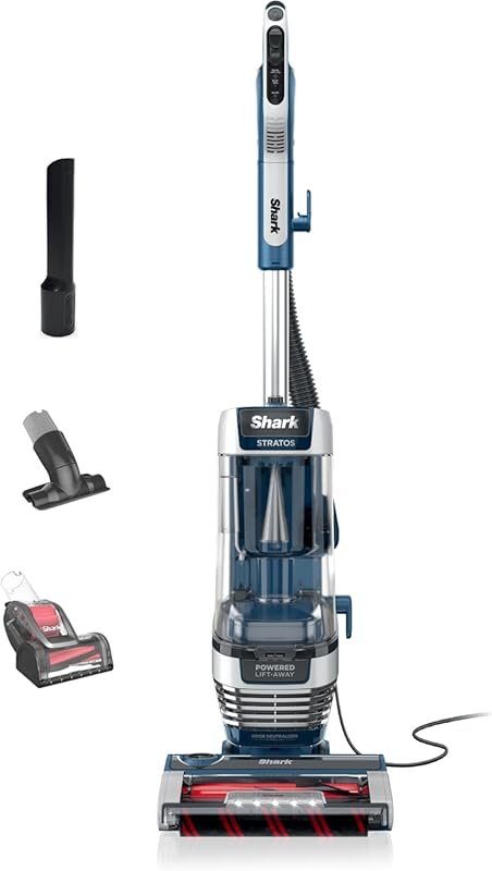 Shark Stratos Upright Vacuum with DuoClean PowerFins, HairPro, Powered