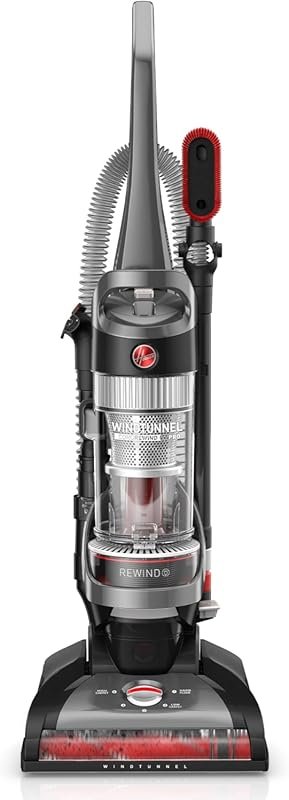 Hoover WindTunnel Cord Rewind Pro Bagless Upright Vacuum with Automati