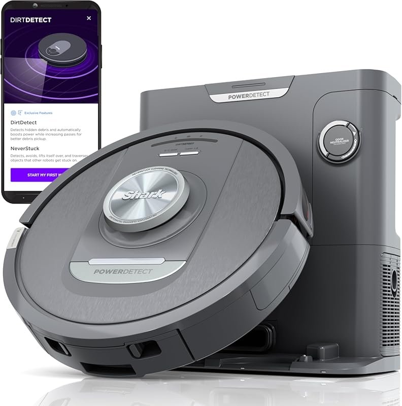 Shark PowerDetect Self-Empty Robot Vacuum with NeverStuck Technology,