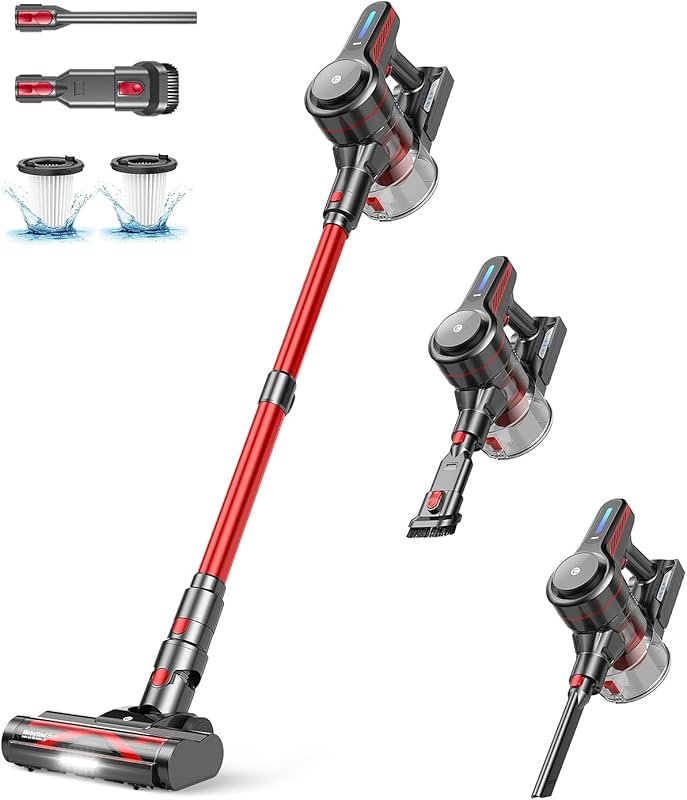 Cordless Vacuum Cleaner with 45 Minutes Runtime, Powerful Suction, Ant