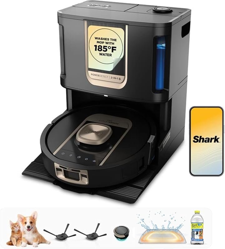 Shark Robot Vacuum & Mop Combo with PowerDetect ThermaCharged NeverTou