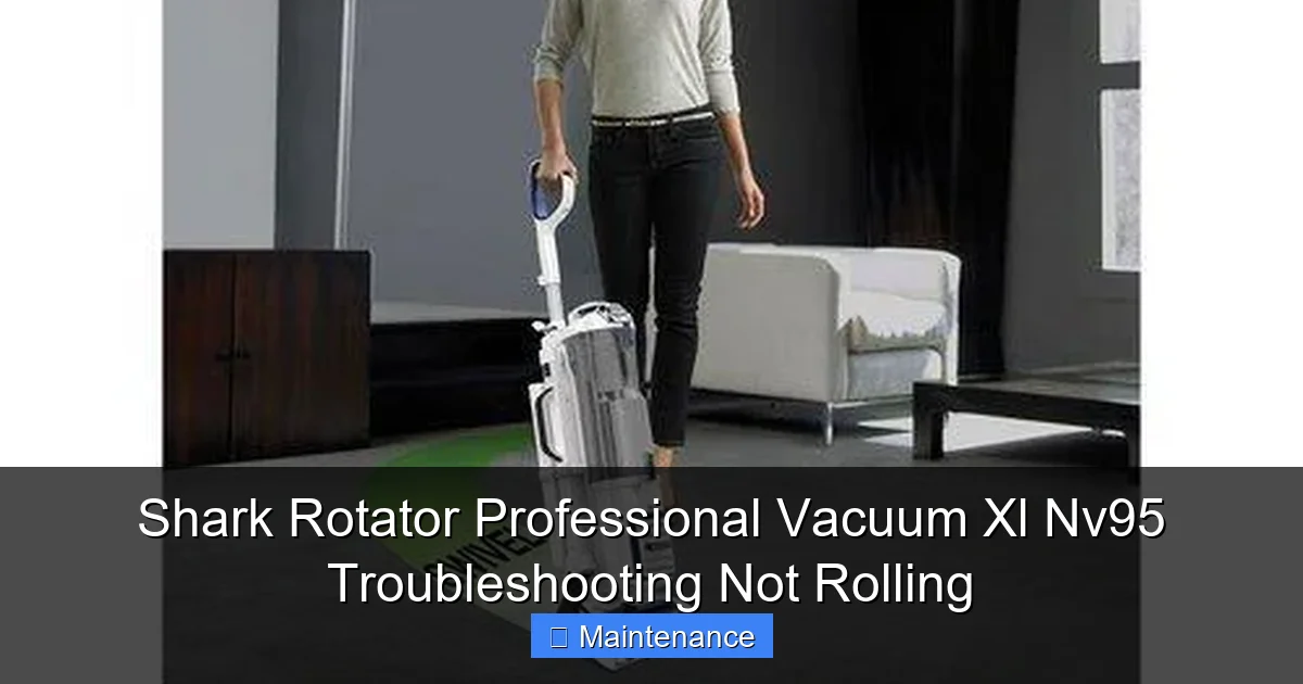 Shark Rotator Professional Vacuum Xl Nv95 Troubleshooting Not Rolling