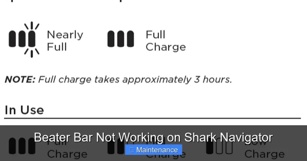 Beater Bar Not Working on Shark Navigator