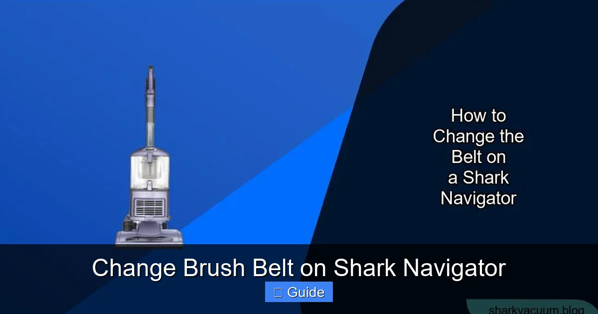 Change Brush Belt on Shark Navigator