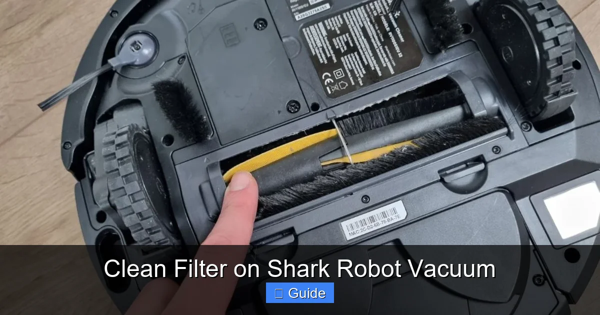Clean Filter on Shark Robot Vacuum