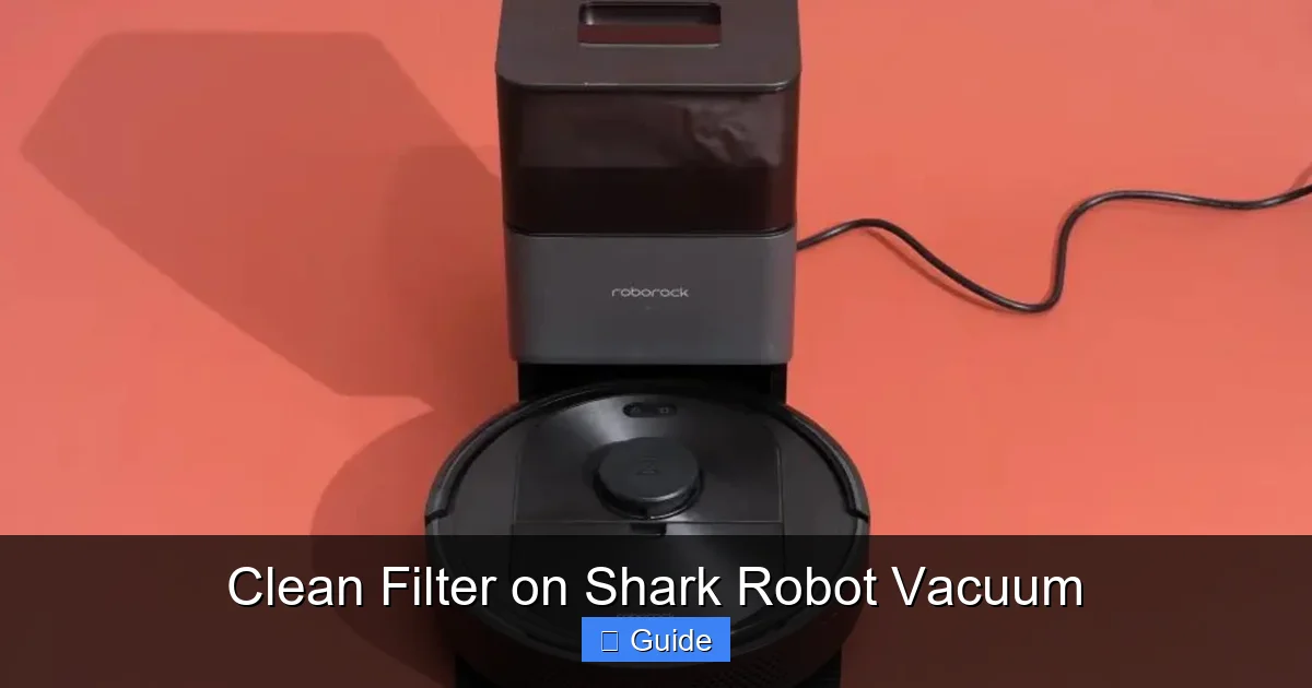 Clean Filter on Shark Robot Vacuum