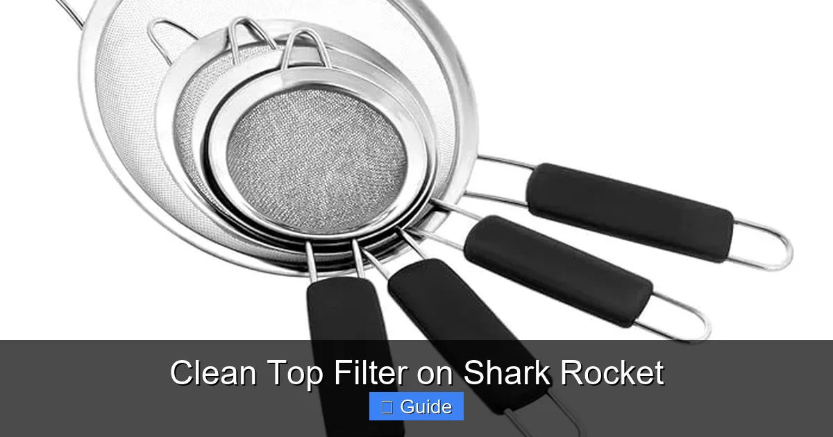 Clean Top Filter on Shark Rocket