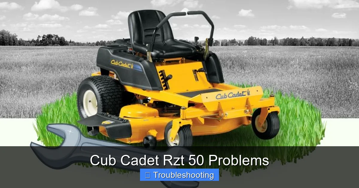 Cub Cadet Rzt 50 Problems