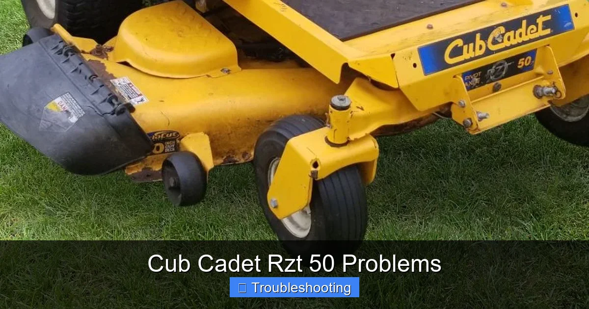 Cub Cadet Rzt 50 Problems