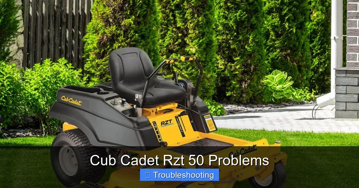 Cub Cadet Rzt 50 Problems