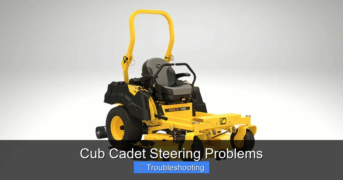 Cub Cadet Steering Problems