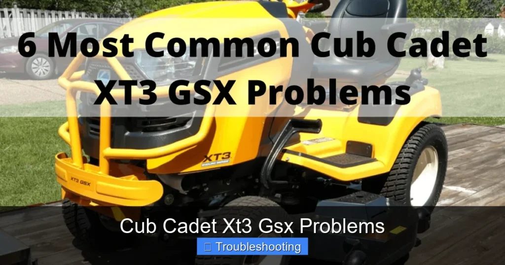 Cub Cadet Xt3 Gsx Problems