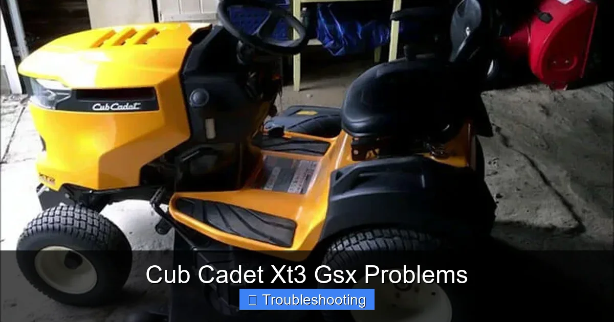 Cub Cadet Xt3 Gsx Problems