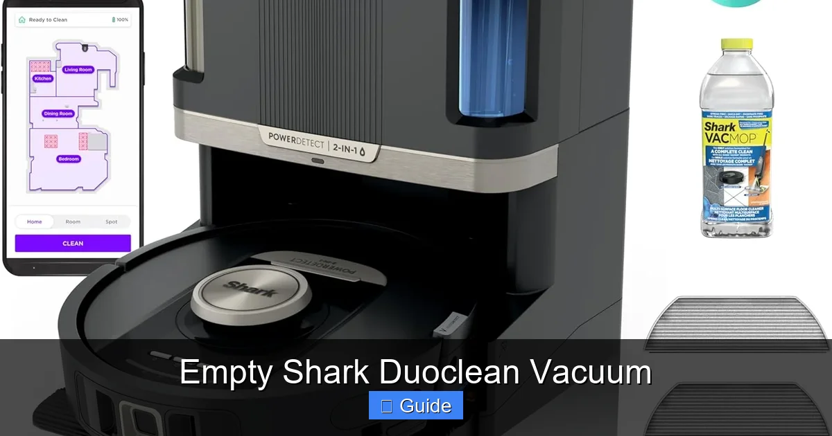 Empty Shark Duoclean Vacuum