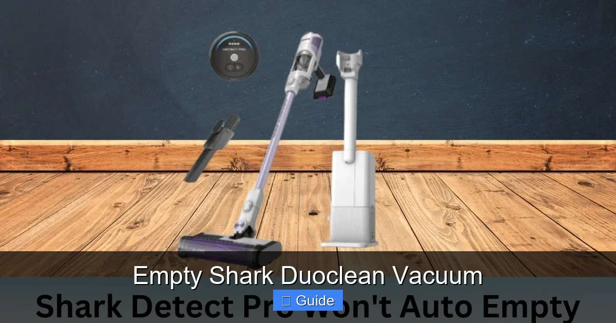Empty Shark Duoclean Vacuum