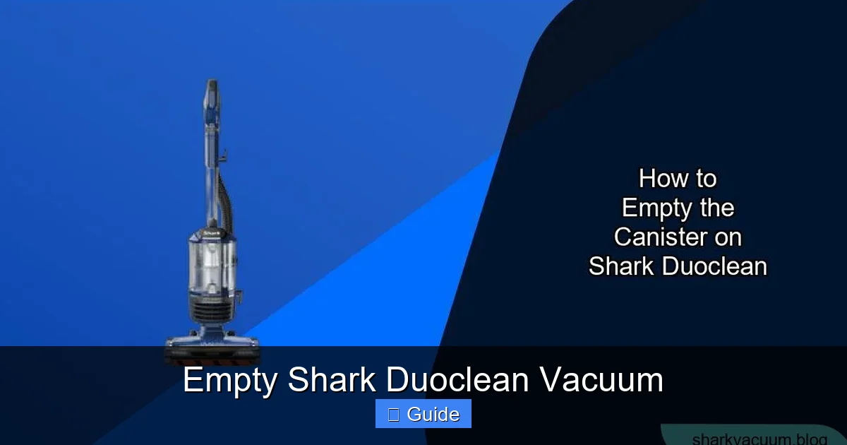 Empty Shark Duoclean Vacuum