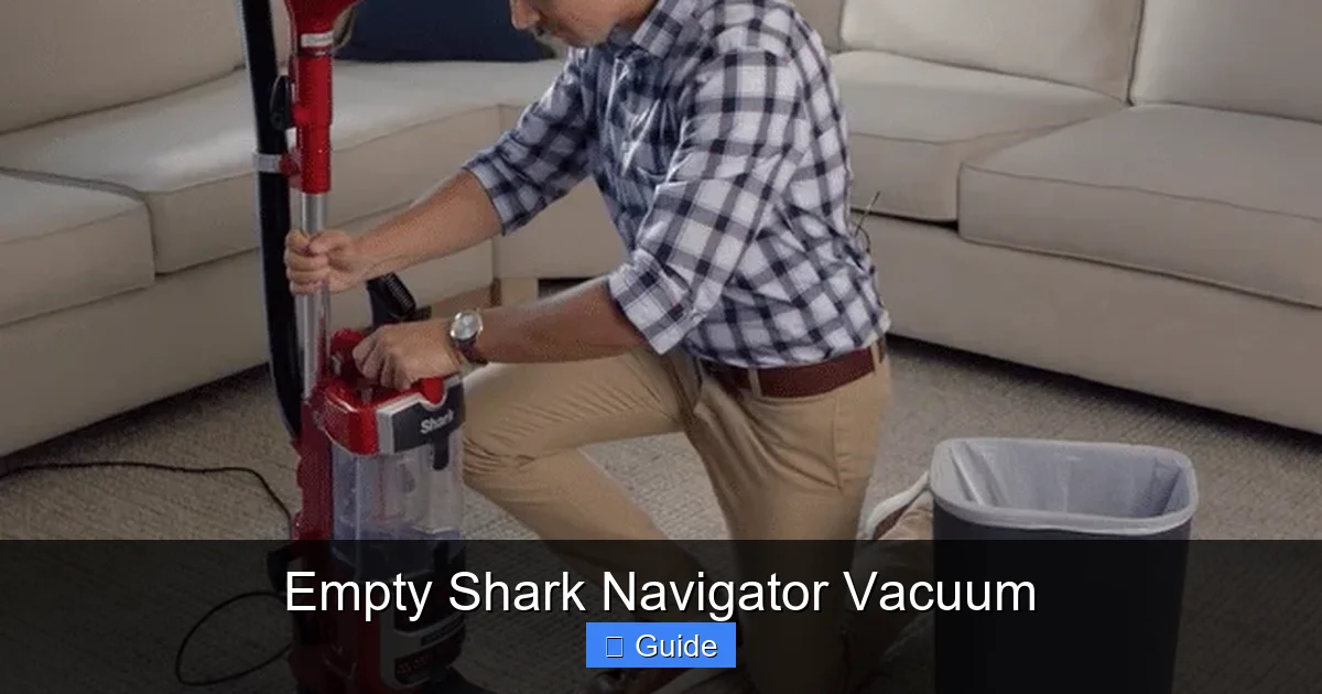 Empty Shark Navigator Vacuum