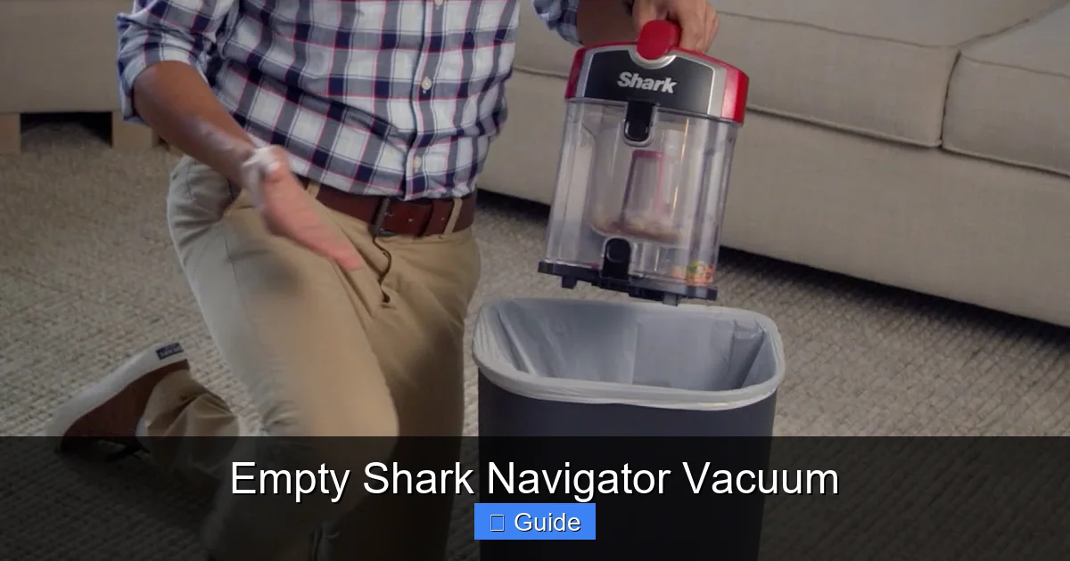 Empty Shark Navigator Vacuum