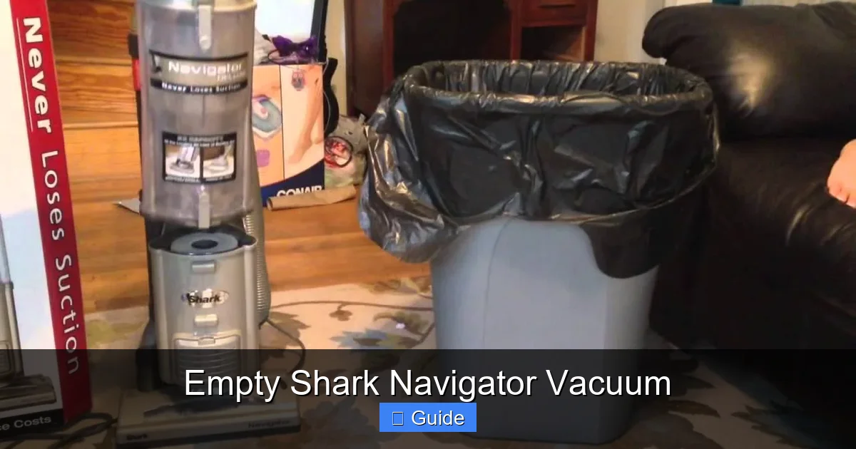 Empty Shark Navigator Vacuum