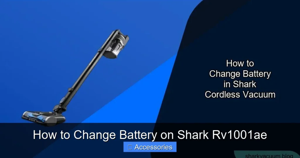 How to Change Battery on Shark Rv1001ae