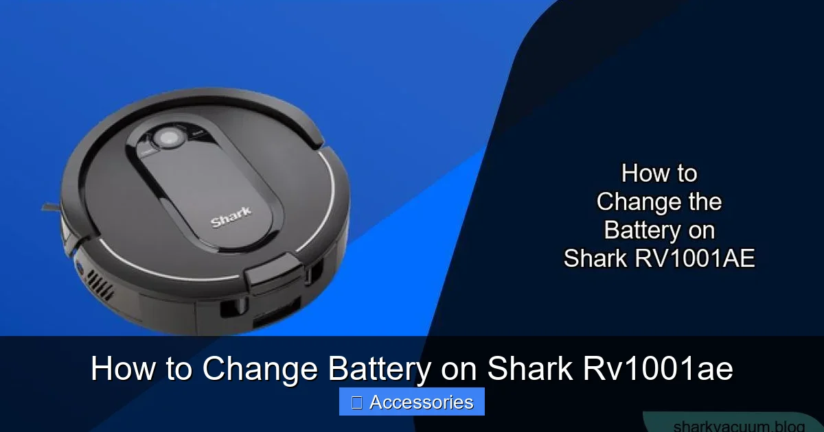 How to Change Battery on Shark Rv1001ae