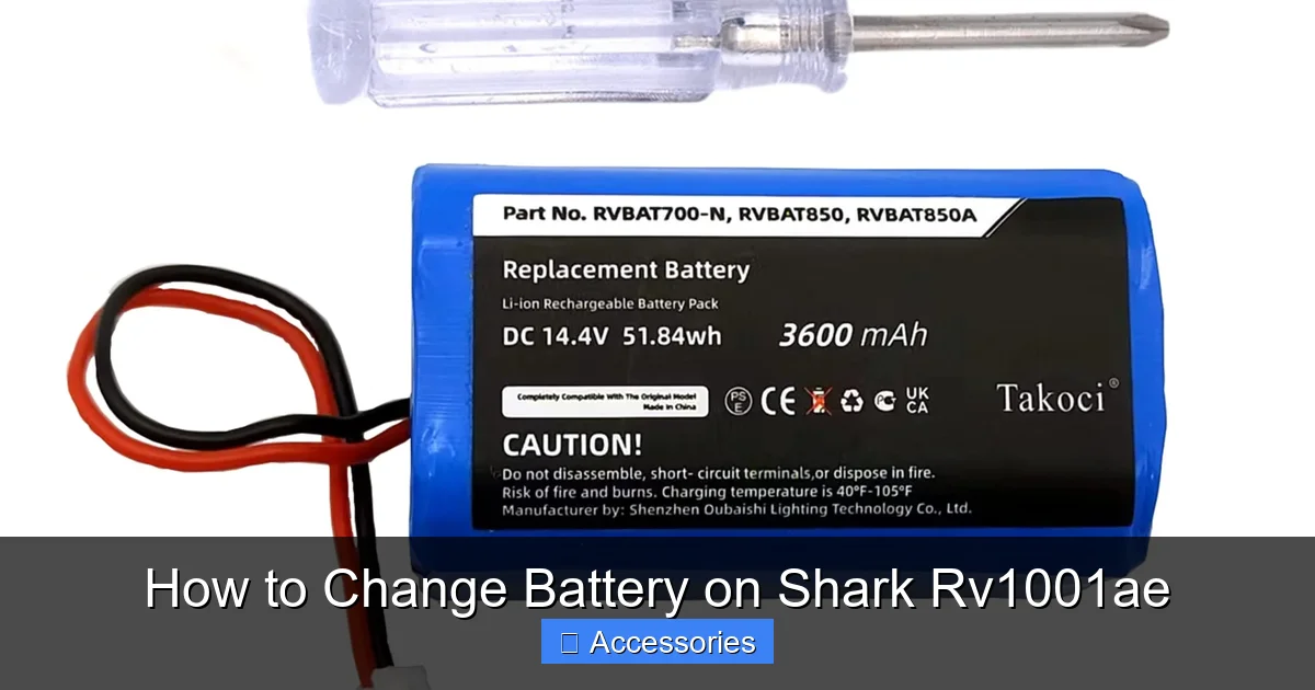 How to Change Battery on Shark Rv1001ae