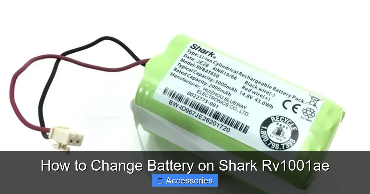 How to Change Battery on Shark Rv1001ae