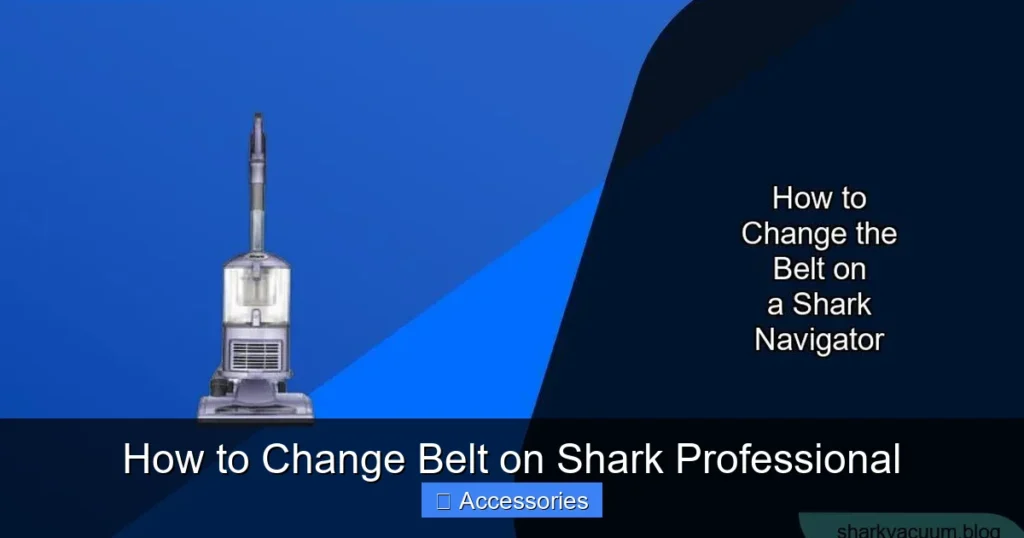 How to Change Belt on Shark Professional