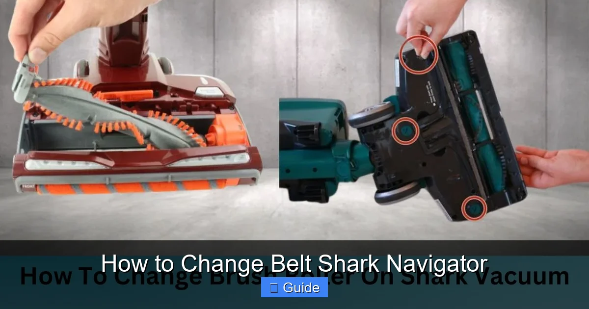 How to Change Belt Shark Navigator