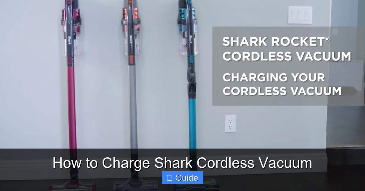 How to Charge Shark Cordless Vacuum