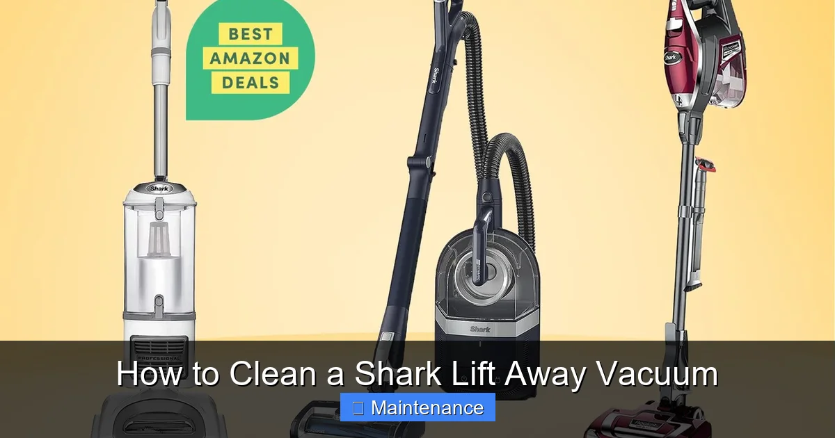 How to Clean a Shark Lift Away Vacuum