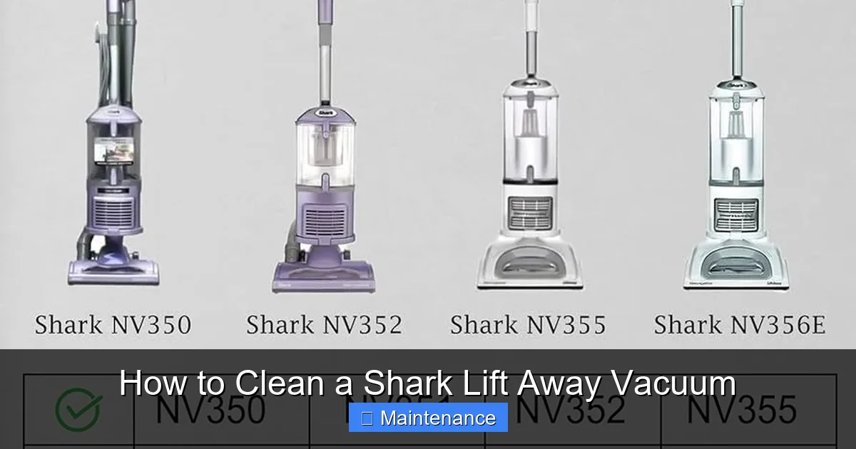 How to Clean a Shark Lift Away Vacuum