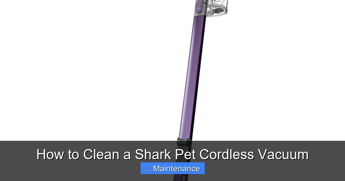 How to Clean a Shark Pet Cordless Vacuum