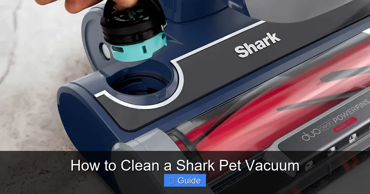 How to Clean a Shark Pet Vacuum