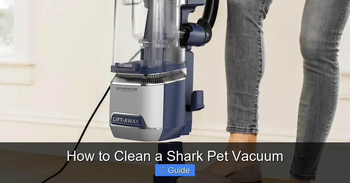 How to Clean a Shark Pet Vacuum