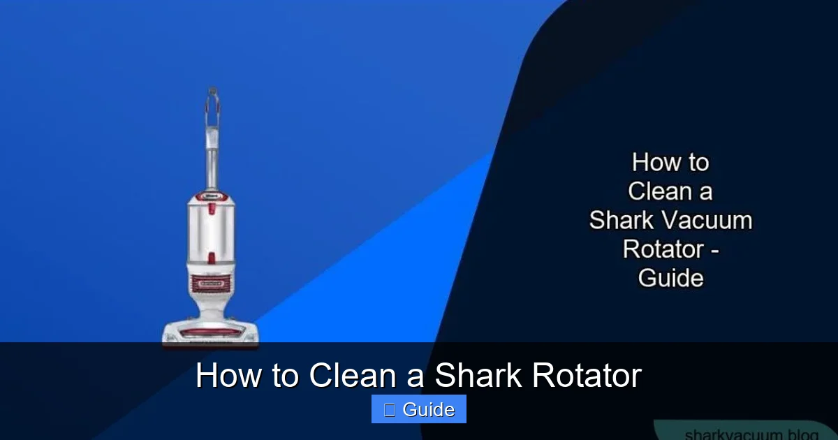 How to Clean a Shark Rotator
