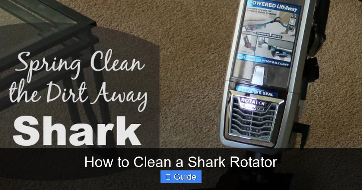 How to Clean a Shark Rotator
